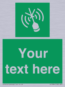 Custom sign safe condition Emergency position beacon